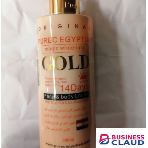 Pure Egyptian Purec Egyptian Magic Whitens Face And Body Lotion - Gold