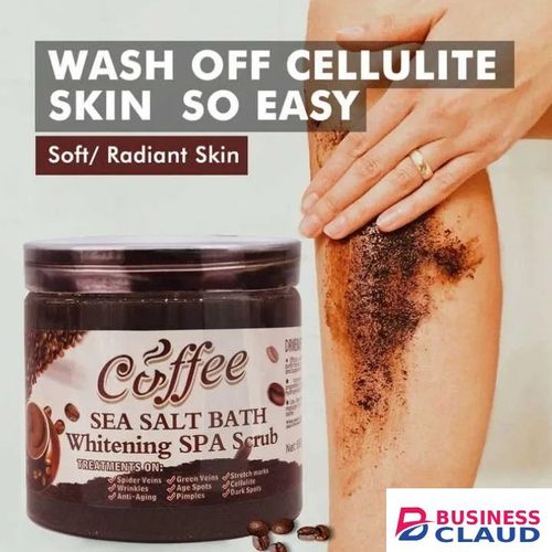 OFFER!!!Coffee Sea Salt Bath Brightening & Whitening SPA Scrub Exfoliating Face Body Dead Skin - Dr Meinaier