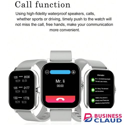New GT20 Men/Women Full Touch Screen Sport Fitness WatchSmart Sport Fitness Watch 1.69 Inch Heart Rate IP67 Waterproof Bluetooth For Android&ios Smart Sports Watch White as picture