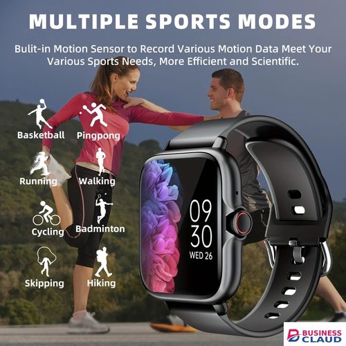 2026 New Multifunctional Fashion Smart Watch 1.83'' Full Touch Screen Heart Rate Sleep Monitoring Bluetooth Call Blood Oxygen/Pressure Smartwatch