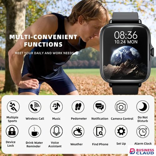 New 2026 New Multifunctional Fashion Smart Watch 1.83'' Full Touch Screen Heart Rate Sleep Monitoring Bluetooth Call Blood Oxygen/Pressure Smartwatch 2026 Rate in Usb-c-cable