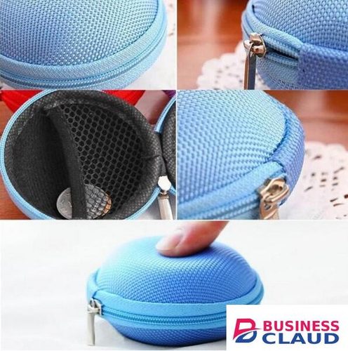 Discounted Portable Discounted products Canvas Zipper Bag Earphone Cable Mini Box Portable Coin Purse Headphone Products in Cable