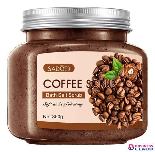 2025 Coffee Body Scrub Facial Scrub Bath Salt Exfoliating & Moisturizing Body, Face, Hand, Foot Scrub - Fights Stretch Marks, Fine Lines, Brightening & Whitening SPA - Gifts for Women & Men -SADOER