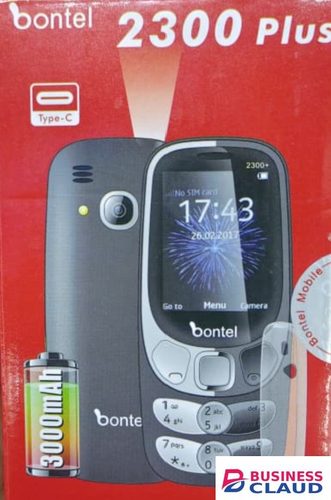 [NEW ARRIVAL] BONTEL 2300 PLUS DUAL SIM SCREEN 2.4’’ DIGITAL CAMERA BIG BATTERY 3000MAH SPORTLIGHT TORCH WIRELESS FM TYPE-C CHARGER POWERFUL SPEAKER BLUETOOTH 1 YEAR WARRANTY KABAMBE BUTTON PHONE New Arrival in Cable
