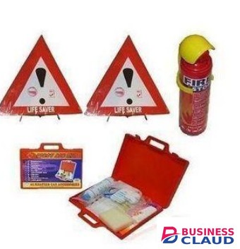 Premium car emergency kit; life saver Triangle, + fire extinguisher set💫💫