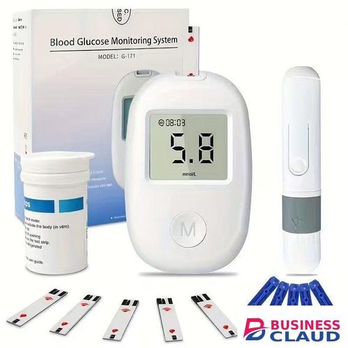 ORIGINAL Glucometer Blood Glucose Monitor Kit , Accurate Blood Sugar Testing for Home Use - Get FREE 50 Test Strips and 100 Lancets.