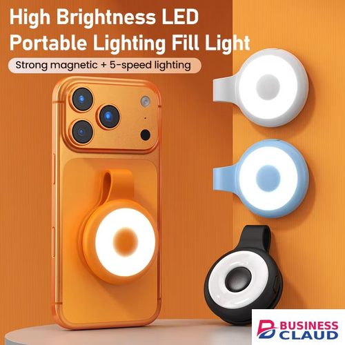 Portable Portable Magnetic Phone Video Light 3 Color Temperature LED Fill Light with Clip for Vlog Live Stream Photography in Cables-led-light-flashlight