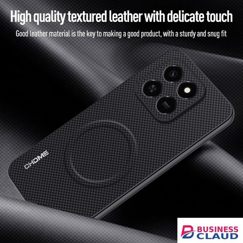 Luxury Luxury Business Phone Case for Honor X7D, Magnetic Leather All-inclusive Back Cover in 4-cable
