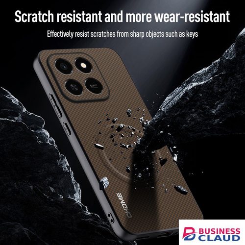 Luxury Luxury Business Phone Case for Honor X7D, Magnetic Leather All-inclusive Back Cover in 4-cable