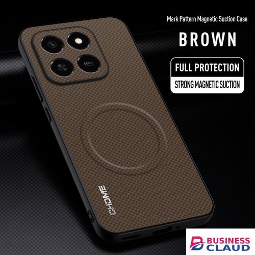 Luxury Luxury Business Phone Case for Honor X7D, Magnetic Leather All-inclusive Back Cover in 4-cable