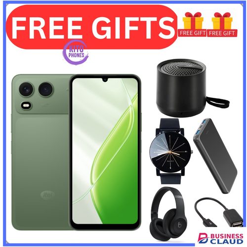 Brand New BRAND NEW ITEL A200 128GB ROM+8GB(3+5GB) EXTENDED RAM 6.75" Dual SIM 4G Network 13MP Camera+ 5MP SELFIE 15W Charging 5000mAh Battery Android 15 Fingerprint Unlock Smart Phones+FREE in Cable
