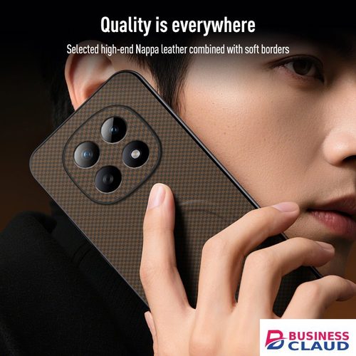 Luxury Luxury Business Phone Case for Xiaomi Redmi Note 15 4G (6.77" inch) , Magnetic Leather All-inclusive Back Cover in Cables-led-light-flashlight