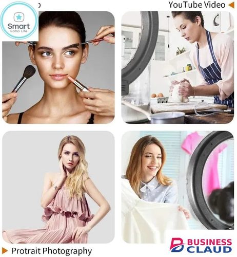 14 Inch Ring Light with 2.1M Tripod Stand, Professional Studio Lighting Setup with Phone Holder for Live Streaming, Makeup Tutorials, Selfies, Video Recording, YouTube, and TikTok Content Creation Online in One-camera-stand-selfie-stick-mobile-phone-stand-multipurpose-tripod