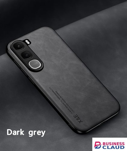 Luxury Luxury Business Retro Leather Phone Case For Vivo Y21D , Shockproof Fall prevention Protective Case in Cable