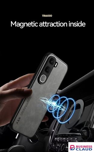 Luxury Luxury Business Retro Leather Phone Case For Vivo Y21D , Shockproof Fall prevention Protective Case in Cable