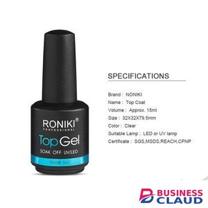 Top Roniki Soak Off Gel Nail Polish Top Coat- 15ml in Kenya-premium-incense-scent