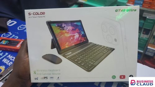 Generic S- Color GT40 Ultra | 10.1 Inch Smart Tablet PC | Wireless Keyboard And Mouse | 5G Tablet Pc | 16GB +512GB | Tablet | Tablet With Keyboard | Tablet phone (Green)