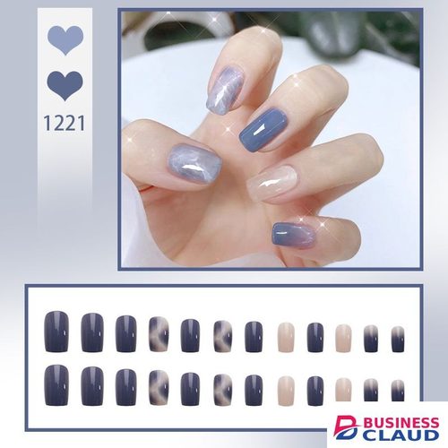 New New 24pcs False Nails Set - Reusable Stick-On Nail Tips with Jelly Stickers, Full Coverage, Easy Application, Long-Lasting in 1-hot-comb-straightener-electric-hair-straightener-hair-curler-wet-dry-use-hair-flat-irons-hot