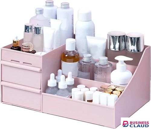 SPECIAL OFFER 🔥 Plastic multi slot desktop organizer with mini drawersDesk makeup organizer with drawer and compartment design, which could hold different items at the same timeStylish desk organize