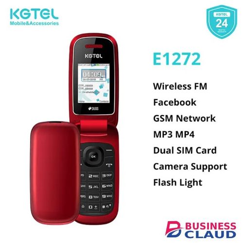 [NEW ARRIVAL] KGTEL E1272 DUAL SIM CARD SCREEN 1.77’’ BATTERY 1150MAH MP3, MP4 CAMERA WIRELESS FM TYPE-C CHARGER FLASH LIGHT 500 CONTACTS WITH 2 YEARS WARRANTY New Arrival in Charging-cables-12w-led-torch-black