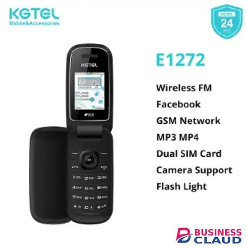 [NEW ARRIVAL] KGTEL E1272 DUAL SIM CARD SCREEN 1.77’’ BATTERY 1150MAH MP3, MP4 CAMERA WIRELESS FM TYPE-C CHARGER FLASH LIGHT 500 CONTACTS WITH 2 YEARS WARRANTY New Arrival in Charging-cables-12w-led-torch-black