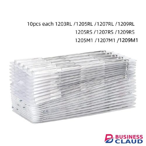 【 Lowest Price 】 One time blue tattoo needle nozzle mixed with 10 models, 100 pieces, individually sealed packaging, RT/DT/FT/ST tattoo machine special consumables accessories