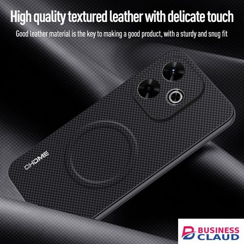 Luxury Luxury Business Phone Case for Xiaomi Redmi 13, Magnetic Leather All-inclusive Back Cover in Cables-led-light-flashlight