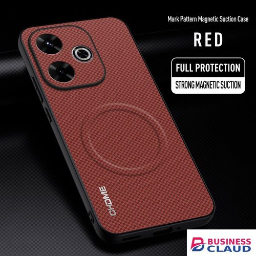 Luxury Luxury Business Phone Case for Xiaomi Redmi 13, Magnetic Leather All-inclusive Back Cover in Cables-led-light-flashlight