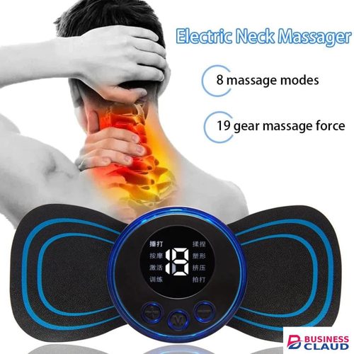 Portable New New smart mini portable ems shoulder and neck pulse cervical massage paste household electric small neck massager rechargeable neck body massage stickers in Kenya-premium-incense-scent