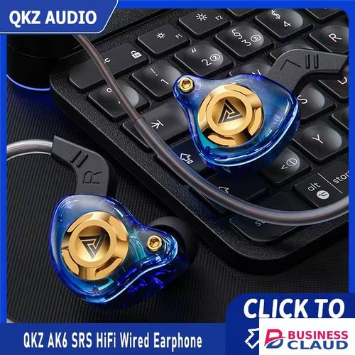 Original Original QKZ AK6 SRS Driver HiFi Wired Earphone Race Sport Headphone Bass Stereo Headset Music Earbuds 3.5MM In Ear With Mic Mobile Phone Headphones Sports Earphones For Android Phone QKZ Original Bud in Cable