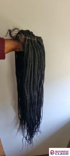cheap braided frontal wigs with pure human baby hairs as shown in the picture