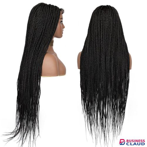 Cheap cheap braided frontal wigs with pure human baby hairs as shown in the picture in The-picture