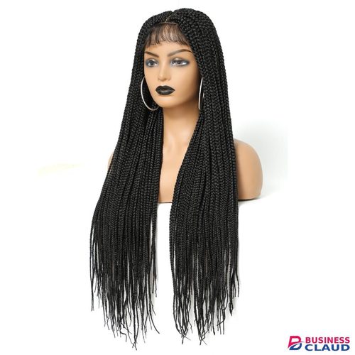 Cheap cheap braided frontal wigs with pure human baby hairs as shown in the picture in The-picture