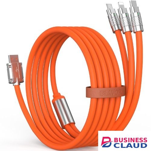 Machine customer one to three data cable 120W fast charging suitable for Apple Android TYPE-C three in one Machine charging wire in Cables-led-light-flashlight