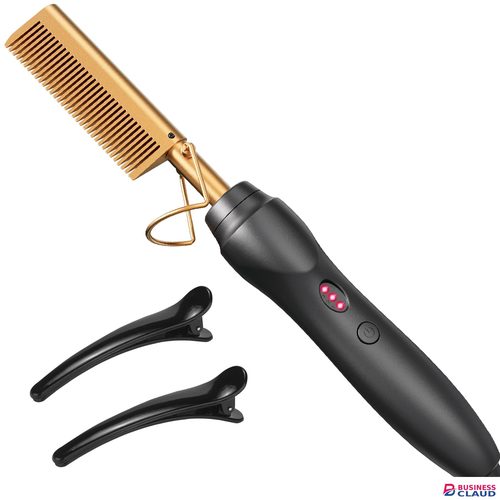 Hot Comb Hair Straightener Heat Pressing Combs Ceramic Electric Hair Straightening Comb, Curling Iron for Natural Black Hair Beard Wigs Holiday Gift in Kenya-premium-incense-scent
