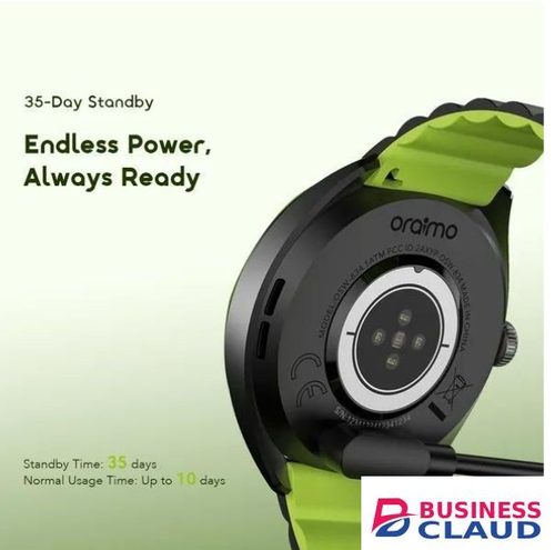 Luxury Oraimo Watch Nova 2R OSW-834 1.43" AMOLED, Diamond -Cut luxury Ai-generated watch faces Smart watch with Diamond-Cut Luxury Design Premium metallic finish with a refined edge design in Cable