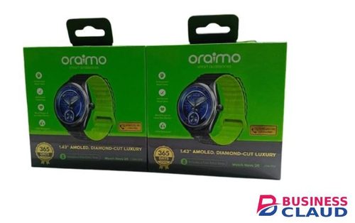 Luxury Oraimo Watch Nova 2R OSW-834 1.43" AMOLED, Diamond -Cut luxury Ai-generated watch faces Smart watch with Diamond-Cut Luxury Design Premium metallic finish with a refined edge design in Cable