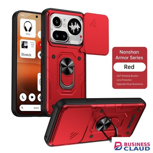 Luxury Luxury Slide Camera Lens Case Protective Cover for Nothing Phone (4a) Pro Magnetic Kickstand Phone Case in Cable