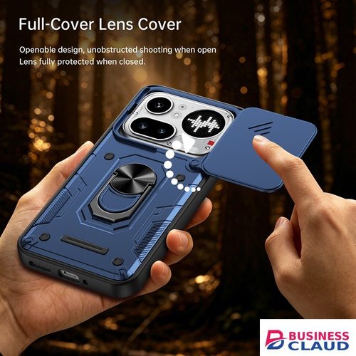 Luxury Luxury Slide Camera Lens Case Protective Cover for Nothing Phone (4a) Pro Magnetic Kickstand Phone Case in Cable