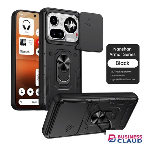 Luxury Luxury Slide Camera Lens Case Protective Cover for Nothing Phone (4a) Pro Magnetic Kickstand Phone Case in Cable