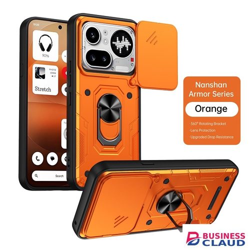 Luxury Luxury Slide Camera Lens Case Protective Cover for Nothing Phone (4a) Pro Magnetic Kickstand Phone Case in Cable