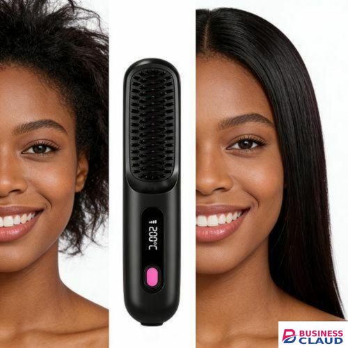 Professional Professional Hair Straightening Hot Air Brush - 3 Temperature Settings, Ionic Anti Frizz, Rapid Heating in Kenya-premium-incense-scent