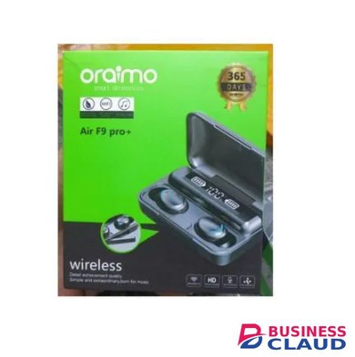 High Quality Original Superior Free ORIGINAL ORAIMO EARBUDS WIRELESS FREE PODS, SUPERIOR SOUND AIR F9 PRO+ EXTRAORDINARY HIGH QUALITY EARPODS 12H MUSIC TIME BRAND NEW ARRIVAL EARBUDS/EARPODS in Cable