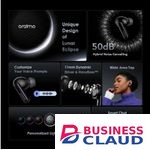 Oraimo SpaceBuds OTW-630 True Wireless Earbuds 50dB Hybrid ANC Bluetooth 5.4 AI ENC 40H Playtime HavyBass Spatial Audio Fast Charging IPX4 Black Kenya in Cable