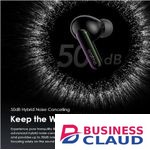 Oraimo SpaceBuds OTW-630 True Wireless Earbuds 50dB Hybrid ANC Bluetooth 5.4 AI ENC 40H Playtime HavyBass Spatial Audio Fast Charging IPX4 Black Kenya in Cable