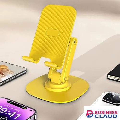 Portable Upgraded New New Upgraded Portable Mobile Phone Holder Tablet Stand, Dual-Axis Metal Base with Angle and Height Adjustable Design, Foldable Cell Phone Stand for Desk, Tripod and Mount Compatible Accessory for Phon in Cables-led-light-flashlight