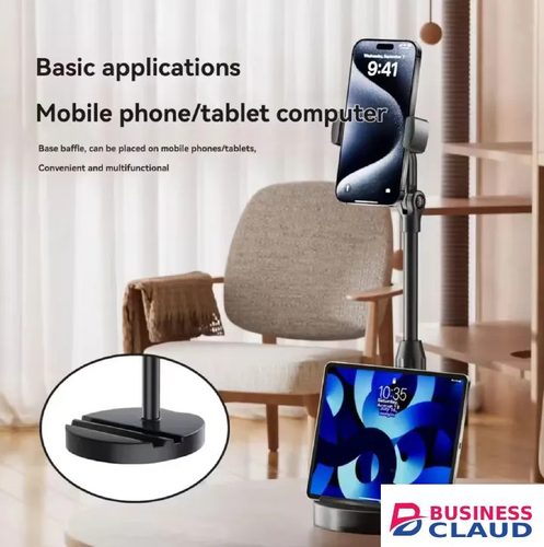New New Dual Slot Mobile Phone Stand for Live Streaming and Live Broadcast, Stretchable Desk Table Phone Holder Mount, Adjustable Support Stand for Cell Phones, Ideal for Dual Screen Recording and Multi-D in Cable