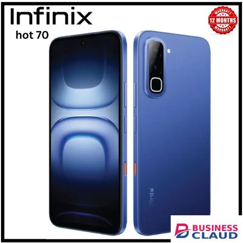 [NEW ARRIVAL] INFINIX HOT 70 ROM 128GB+RAM 4GB SCREEN 6.78’’ BATTERY 6000 MAH REAR CAMERA 50MAH FRONT 8MP DUAL SIM CARD 1 YEAR WARRANTY SMART PHONES ON OFFER ANDROID 16