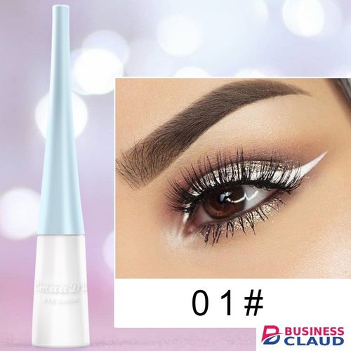 New Matte Liquid Eyeliner Pencil Makeup Long Lasting Quick Dry Glitter Eye Liner Pen White Eyeliner Gold Pigment Cosmetic