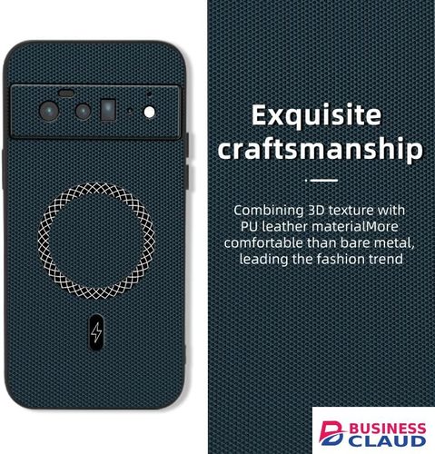 Luxury Luxury 3D Texture Phone Case for Google Pixel 6 Pro [Built-in Magnetic Ring] Wireless Charging Cover in Magnetic-ring-wireless-charging-cover